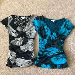 New York & Company floral shirts